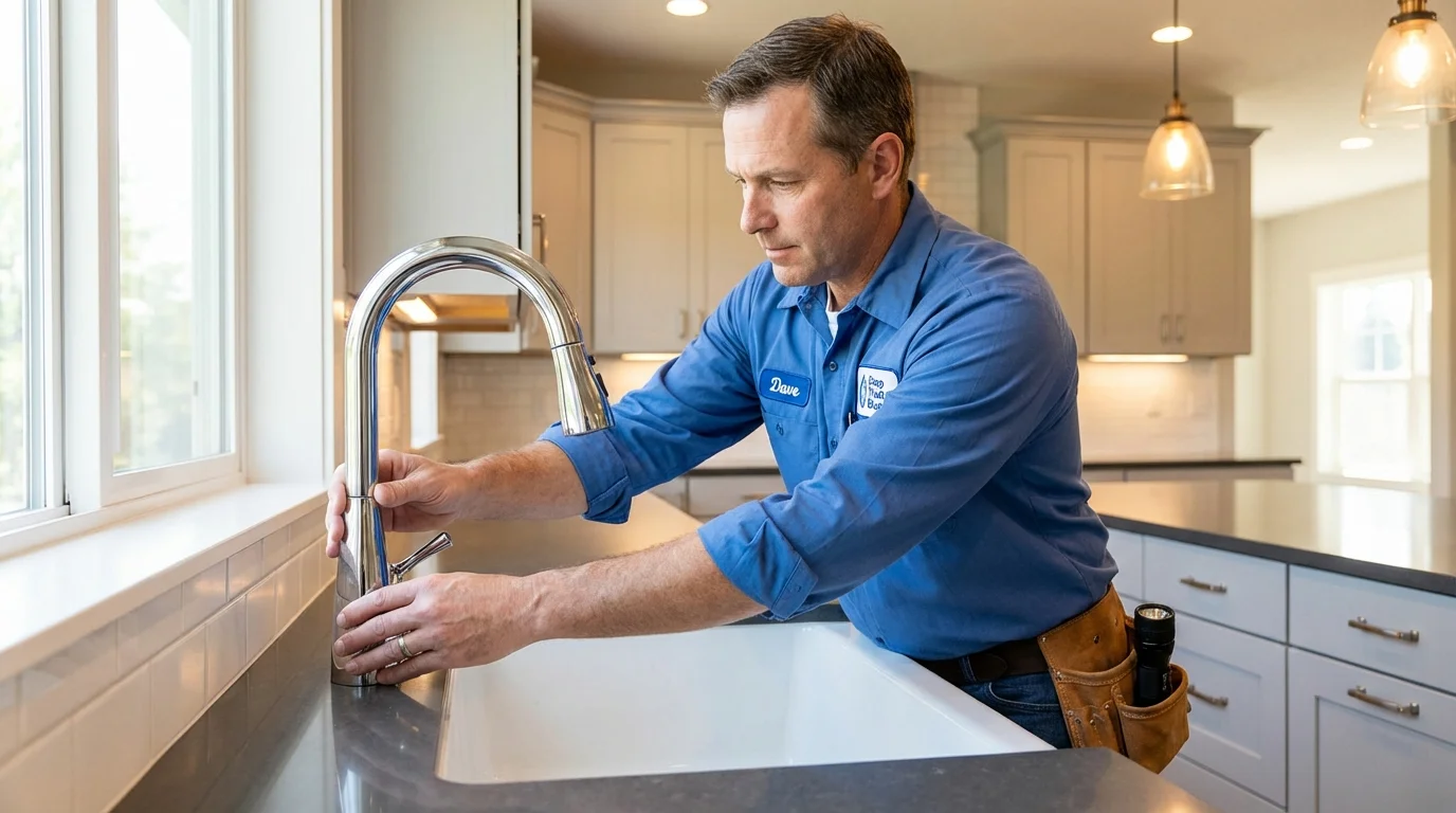 Kitchen faucet installation by Johns Plumbing LLC in Saint Paul