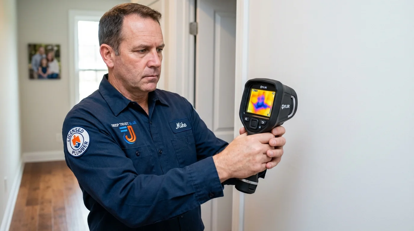 Thermal imaging leak detection by Johns Plumbing LLC in Saint Paul